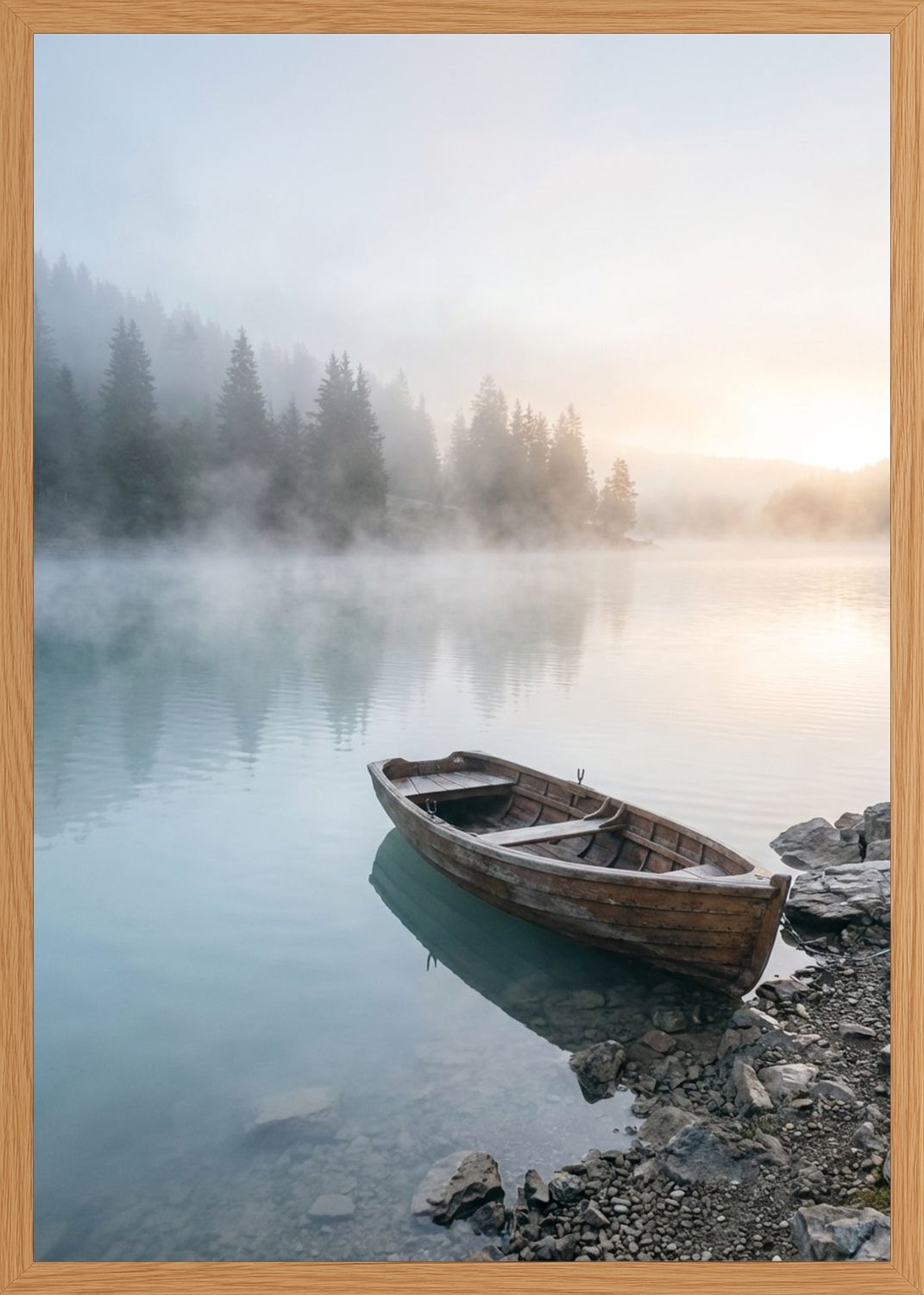 Poster in oak frame