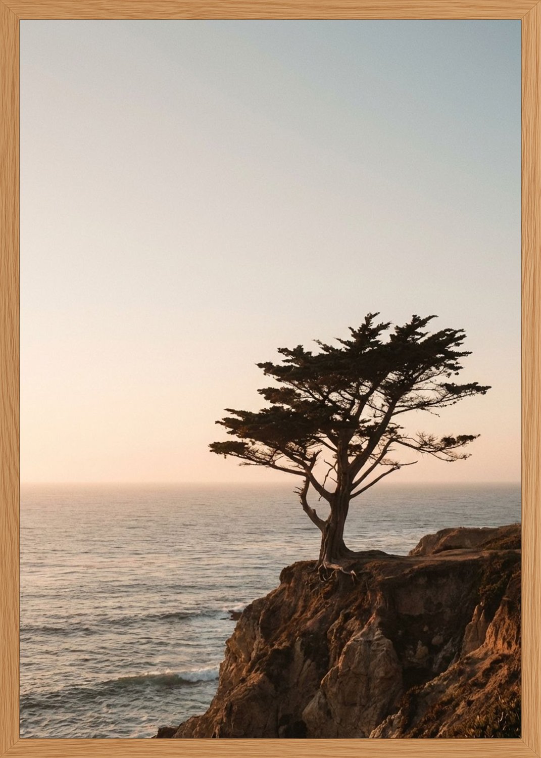 Poster in oak frame