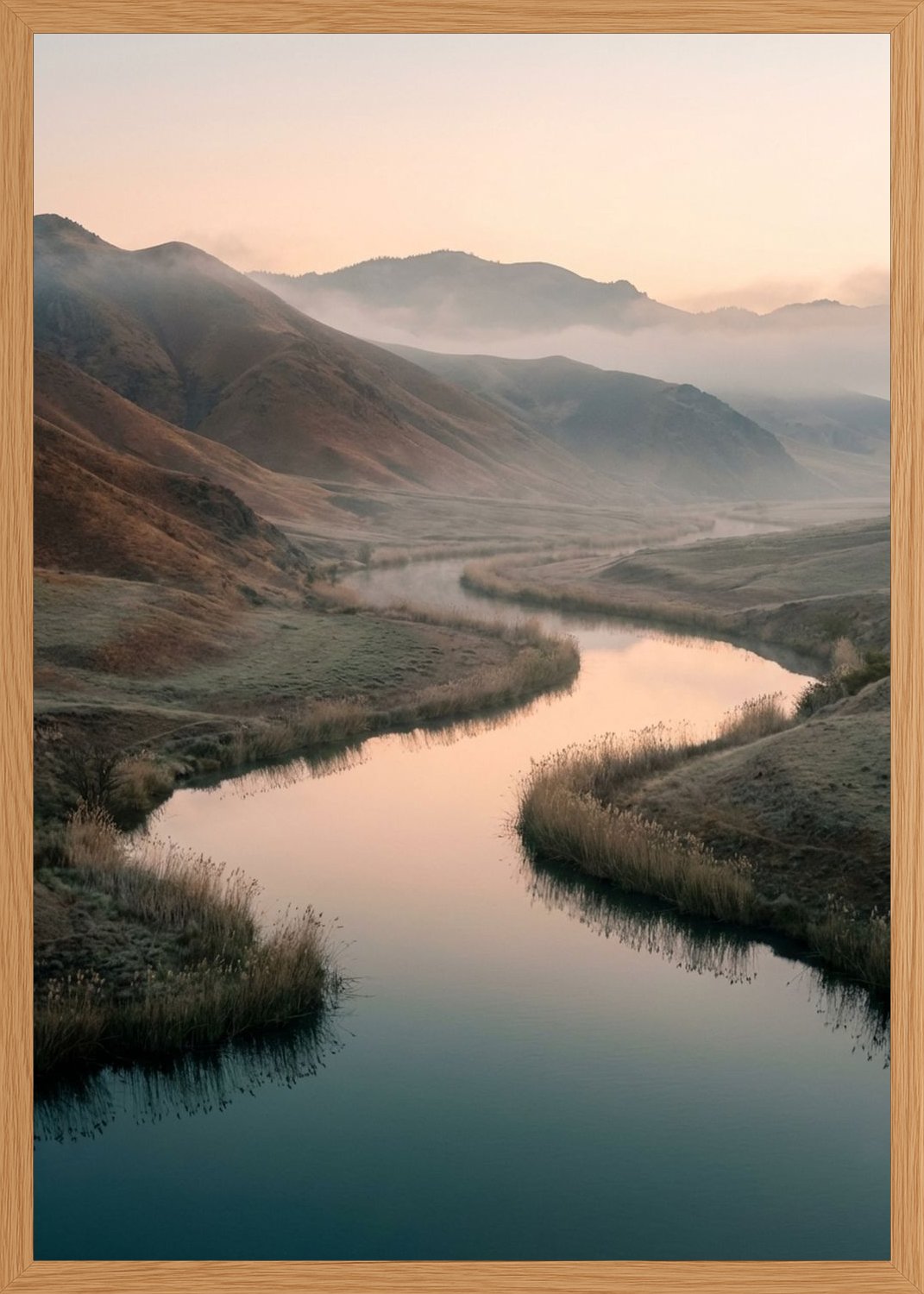 Poster in oak frame