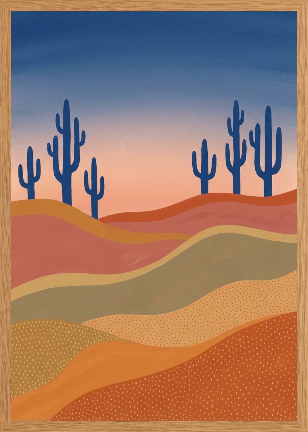 Poster in oak frame
