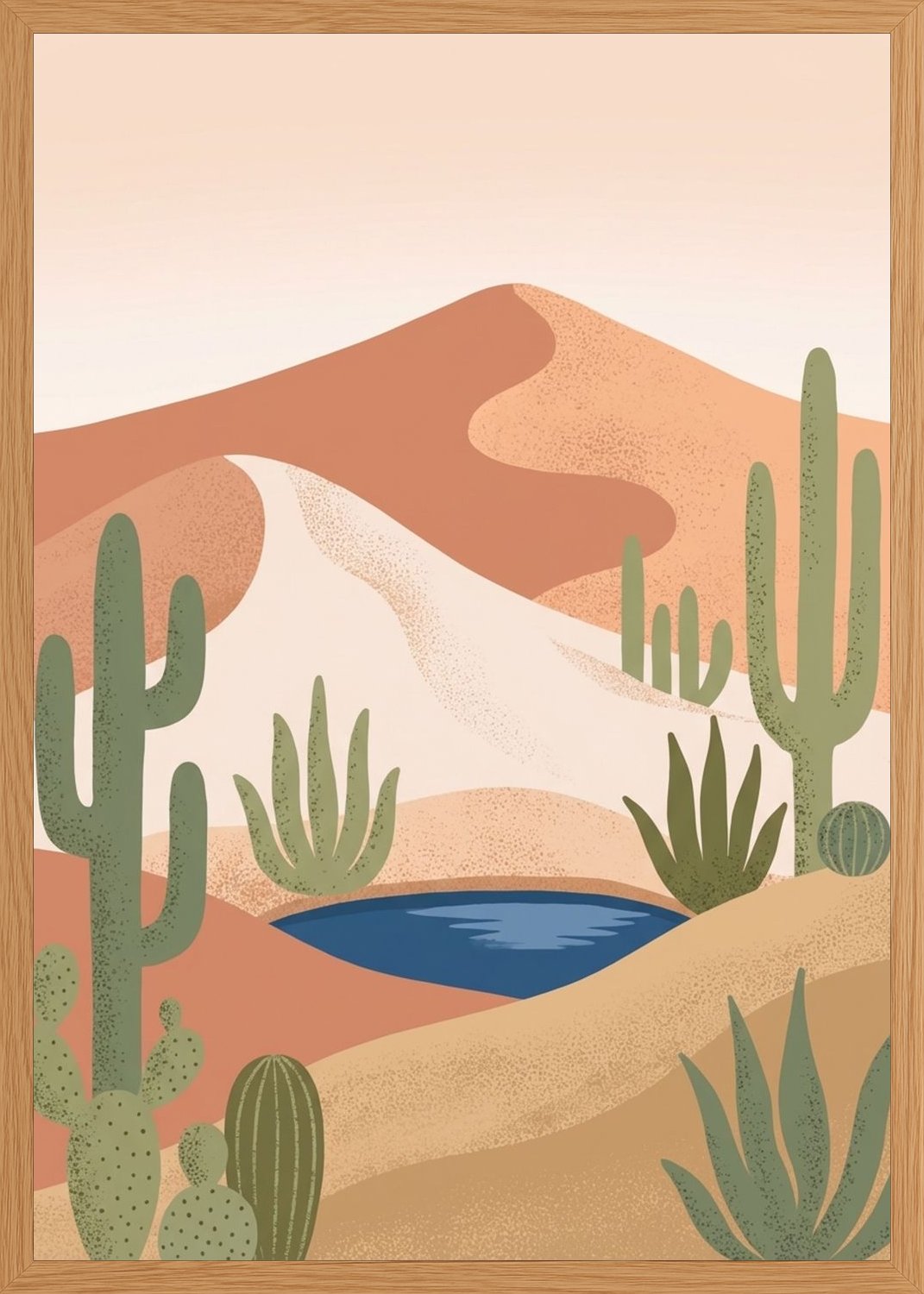 Poster in oak frame