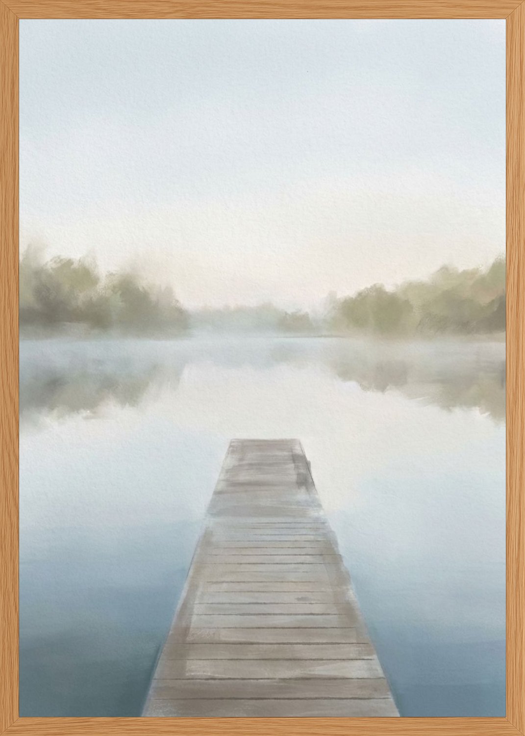 Poster in oak frame