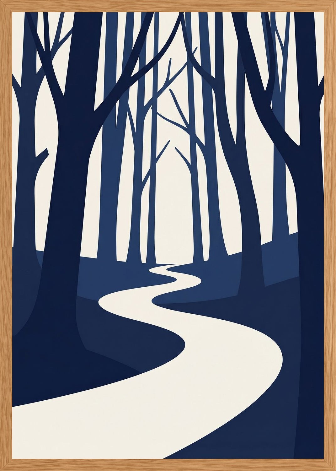 Poster in oak frame