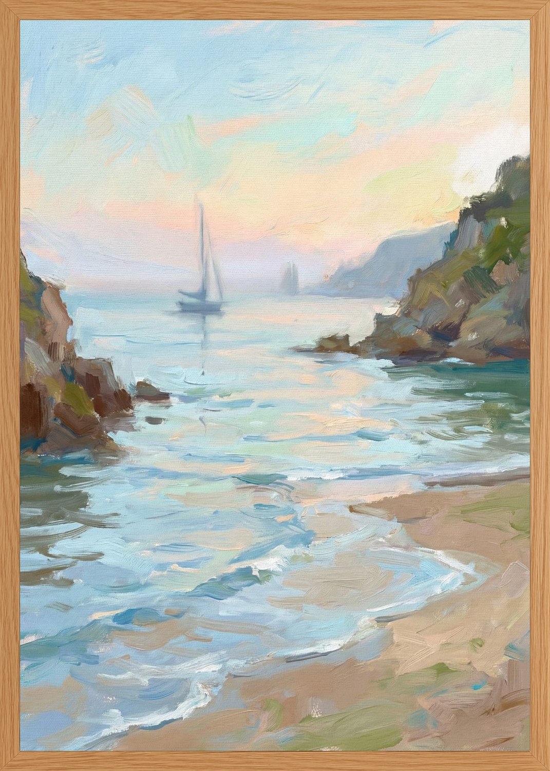Poster in oak frame