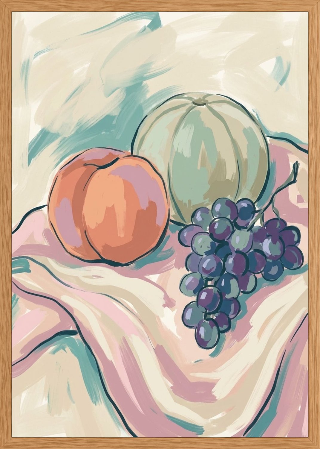 Poster in oak frame