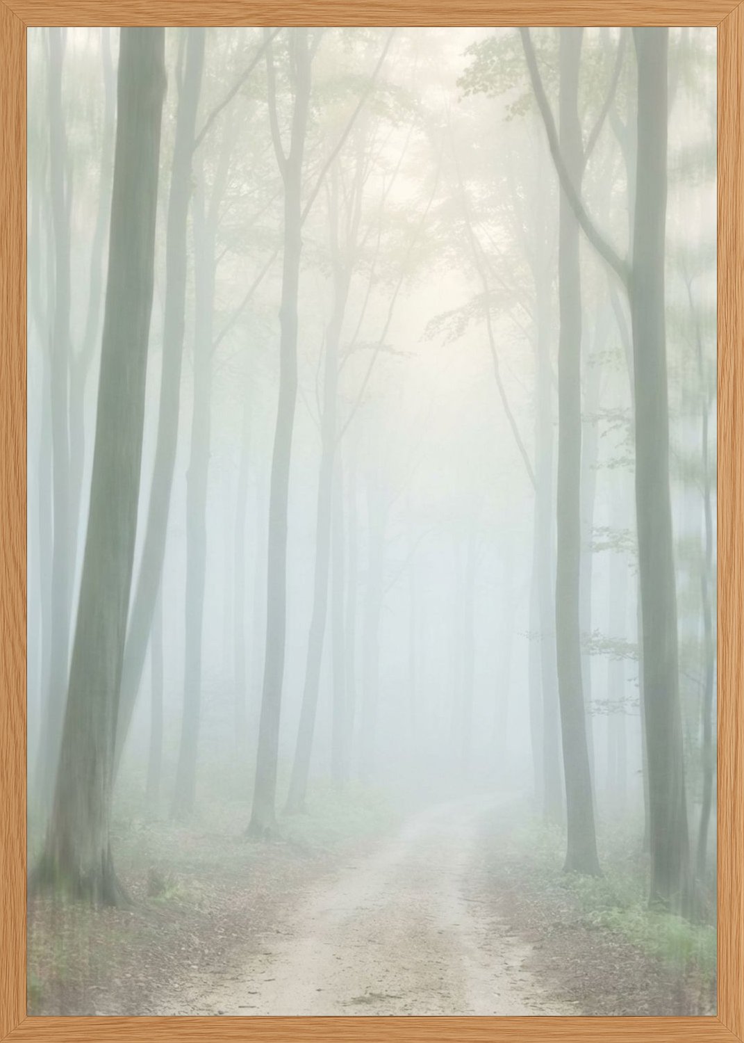 Poster in oak frame