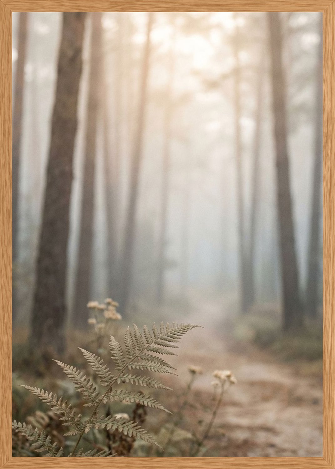 Poster in oak frame