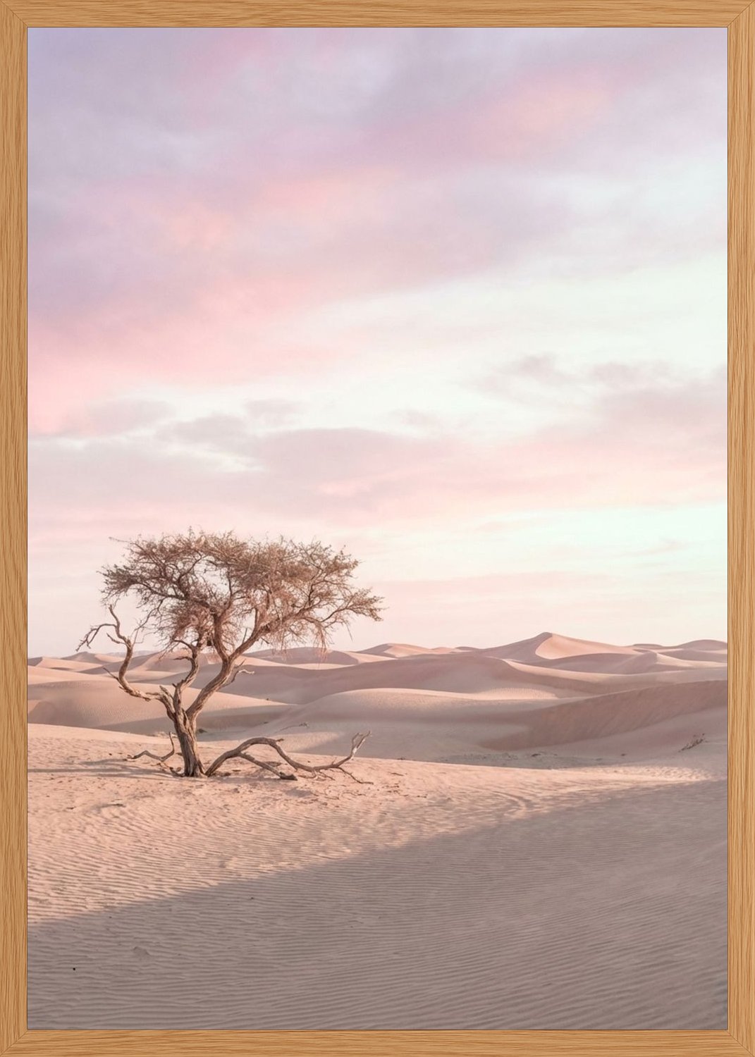 Poster in oak frame
