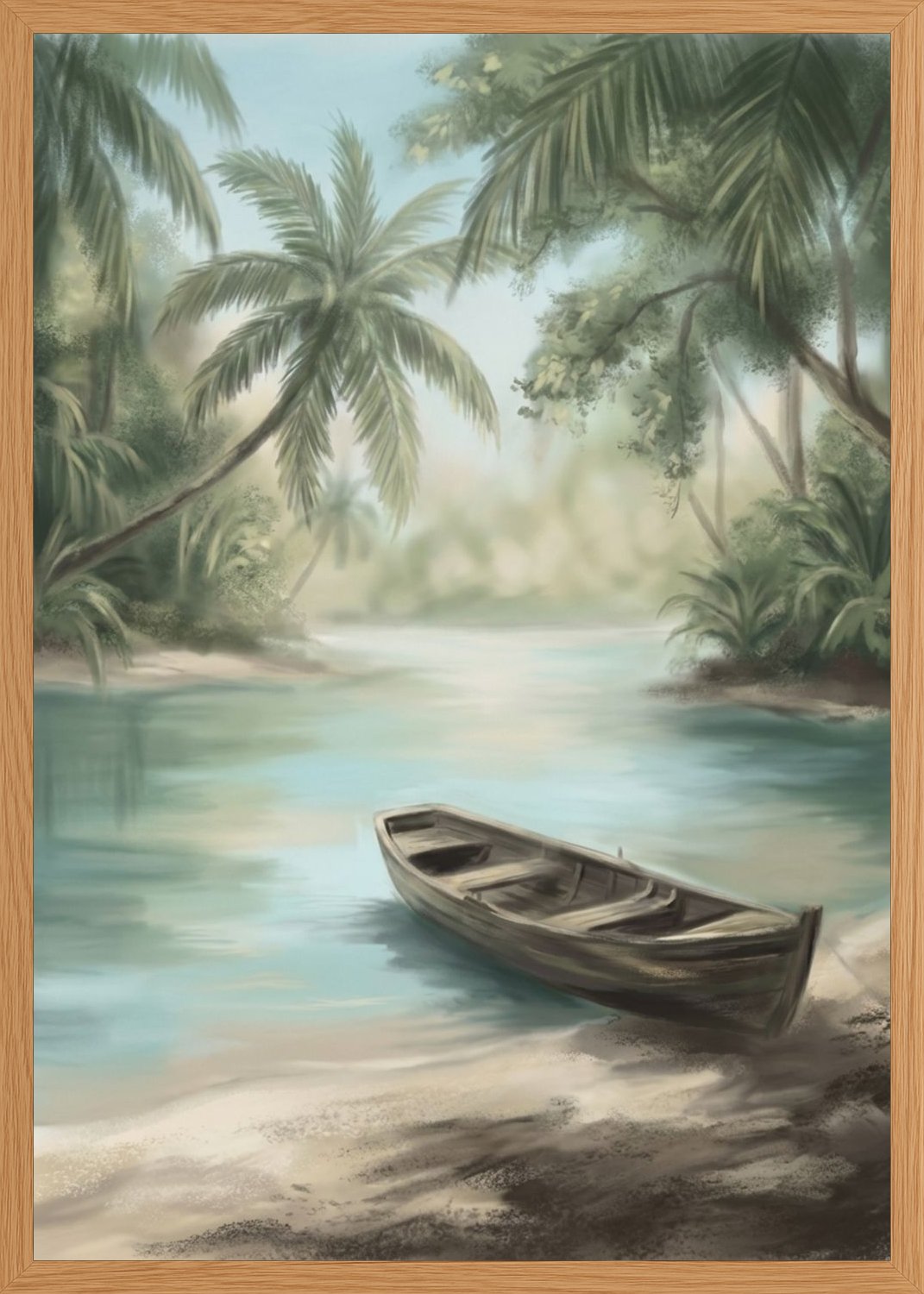 Poster in oak frame