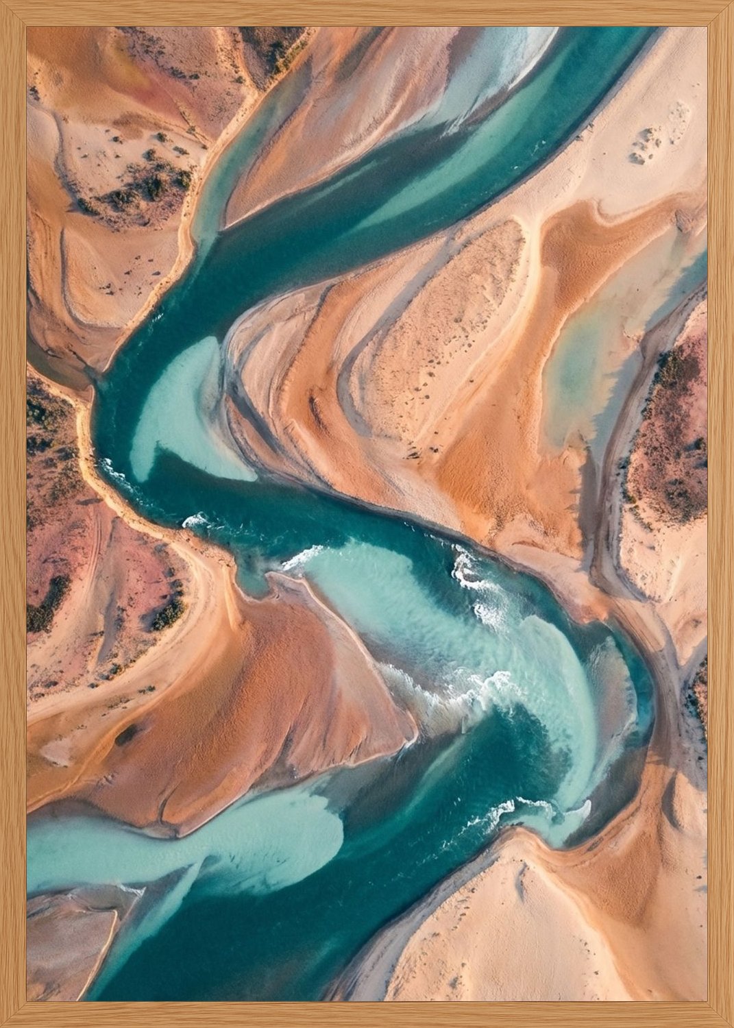 Poster in oak frame
