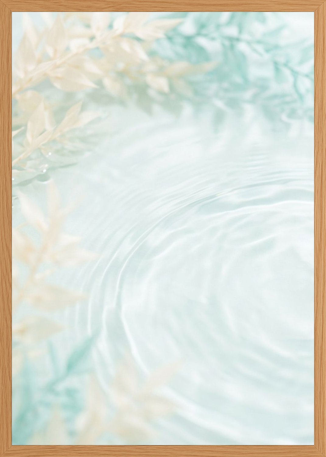 Poster in oak frame