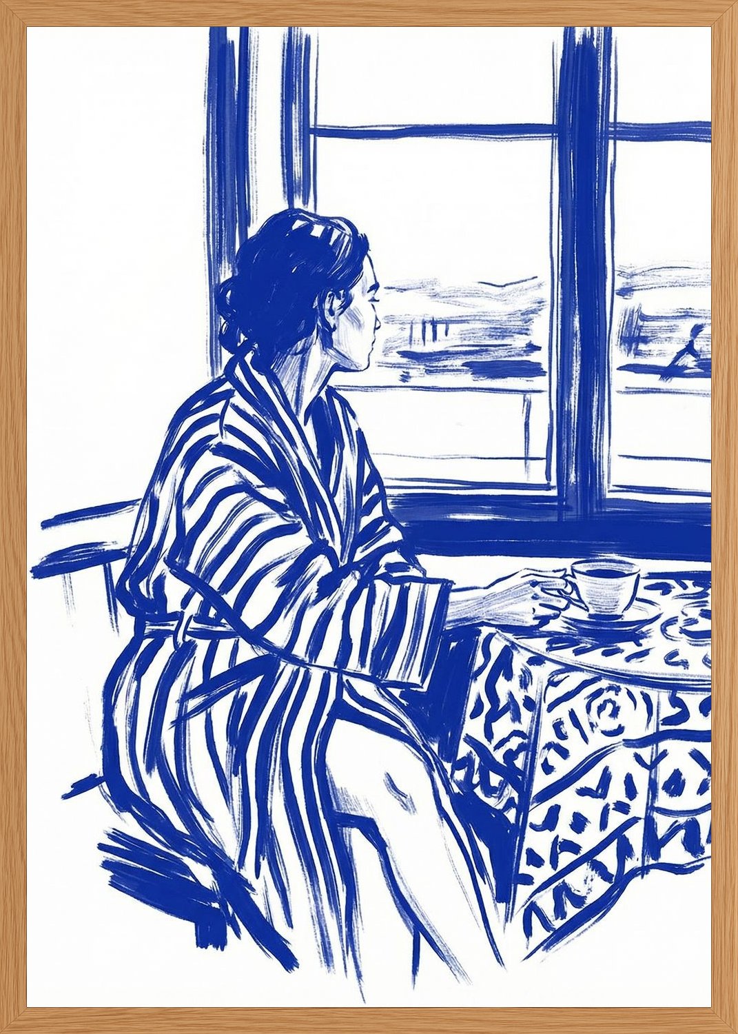 Poster in oak frame
