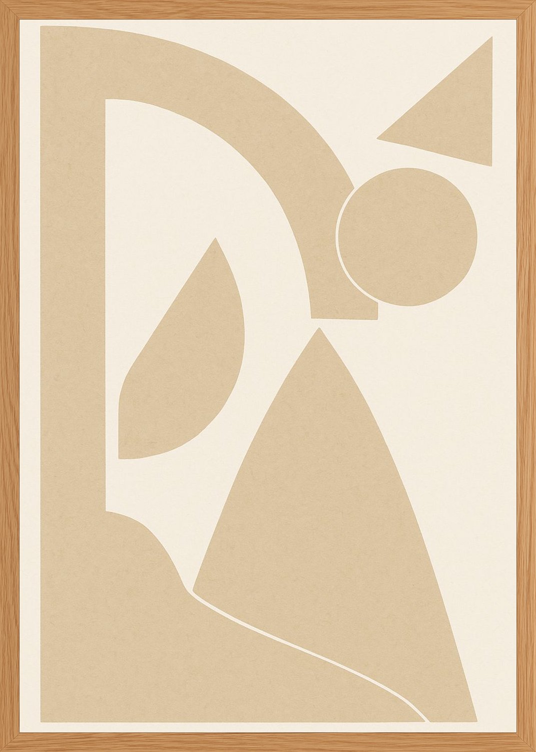 Poster in oak frame