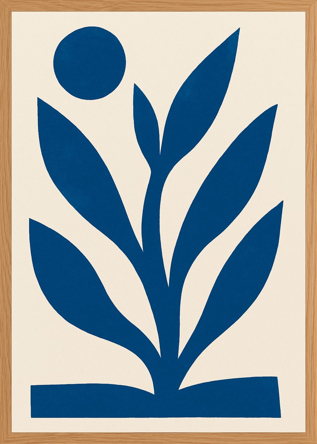Poster in oak frame