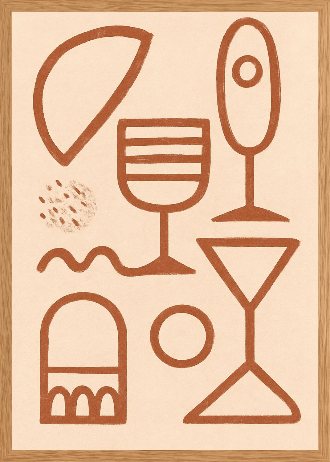 Poster in oak frame