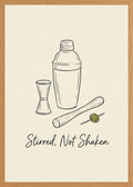 Poster in oak frame