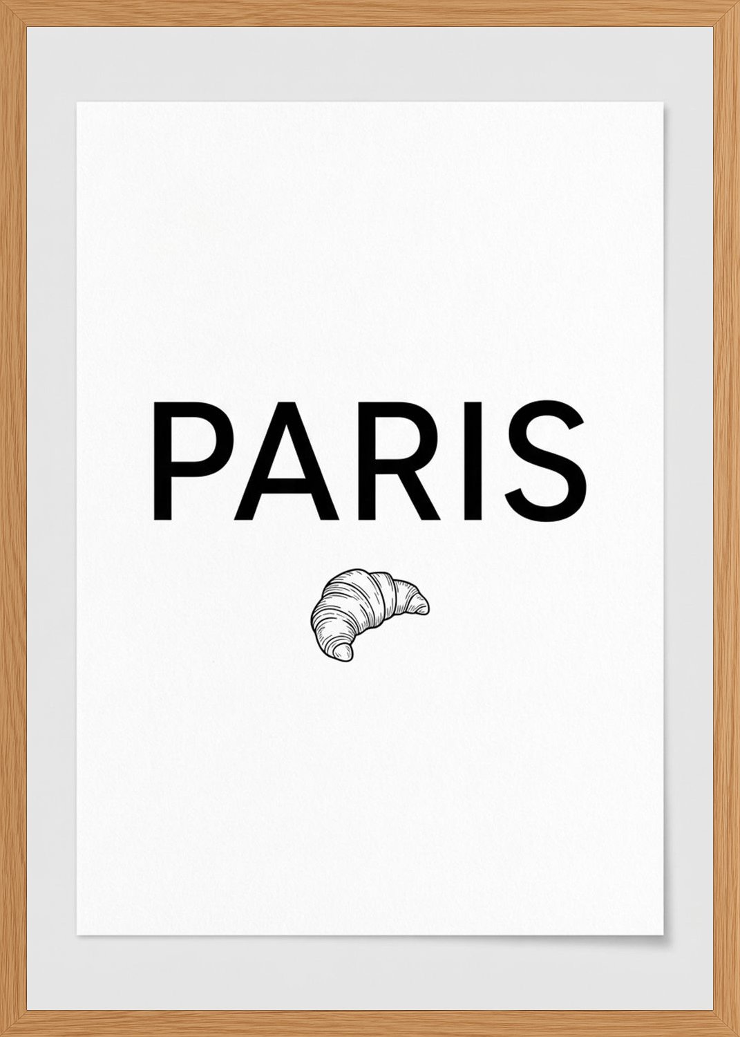 Poster in oak frame