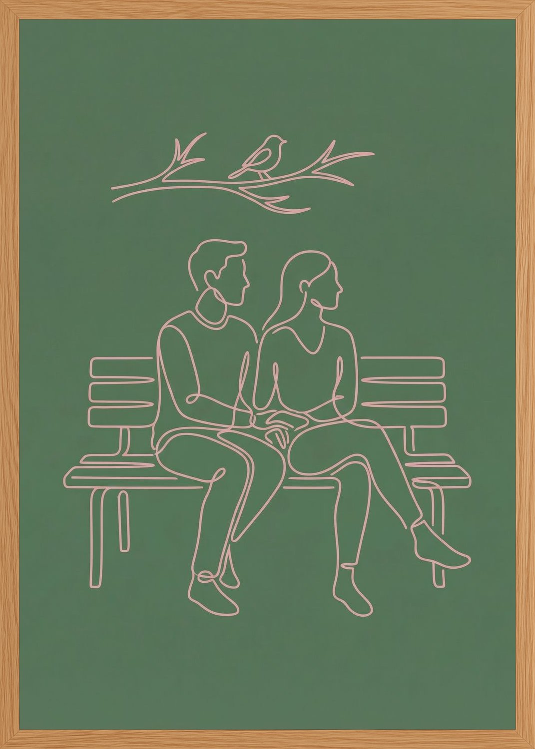 Poster in oak frame