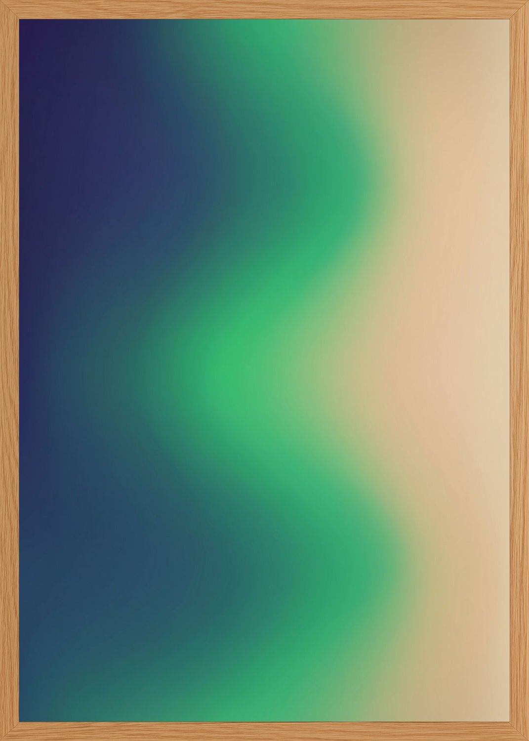 Poster in oak frame