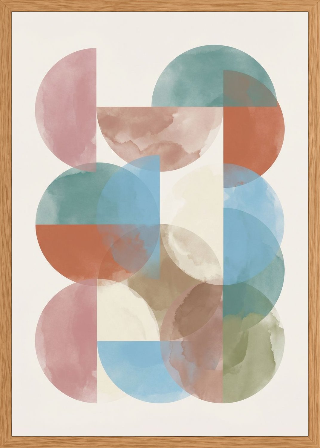 Poster in oak frame