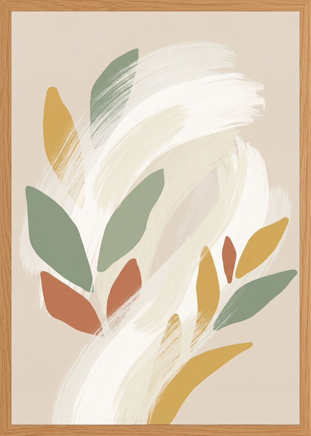 Poster in oak frame