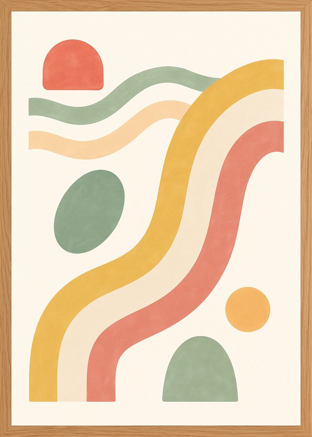 Poster in oak frame
