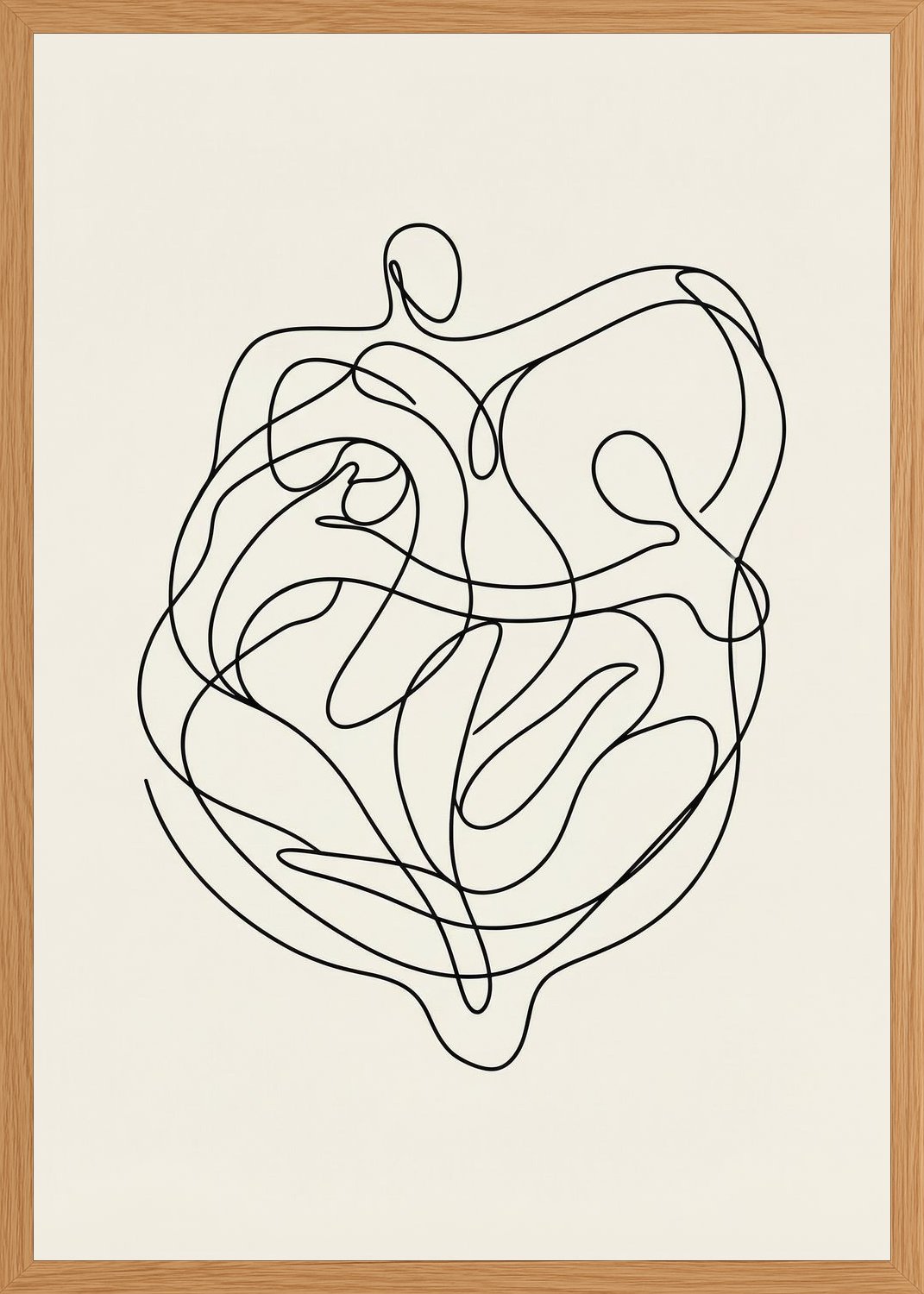 Poster in oak frame