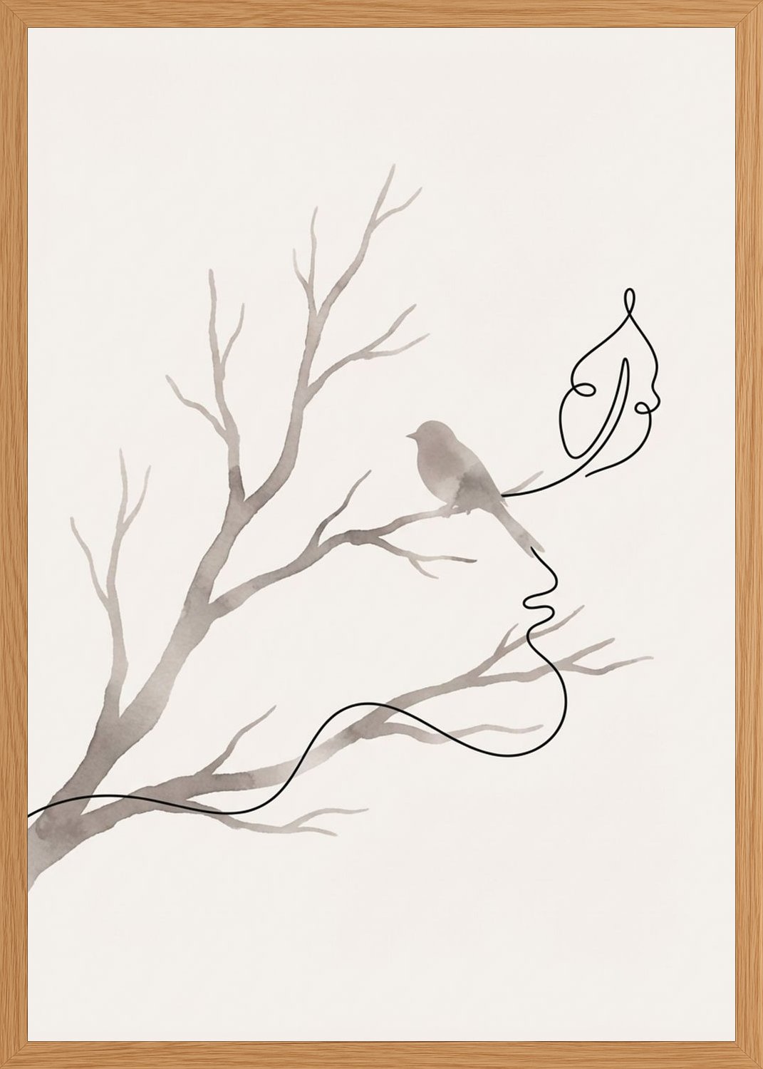 Poster in oak frame