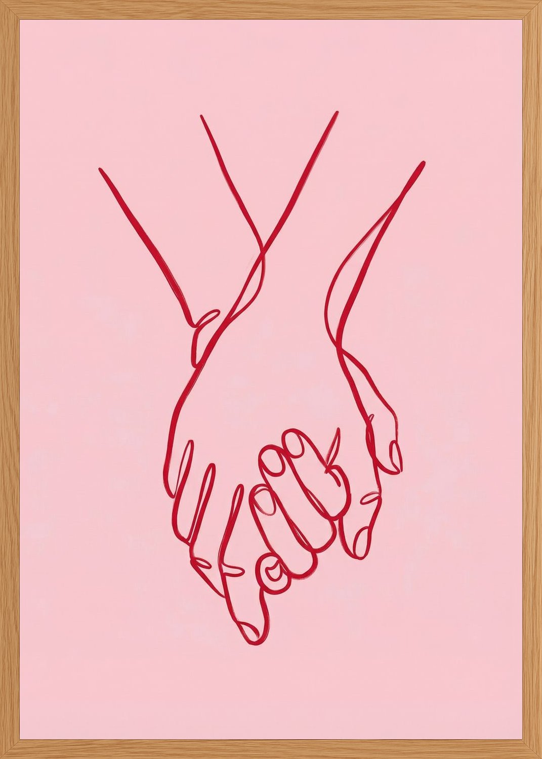 Poster in oak frame
