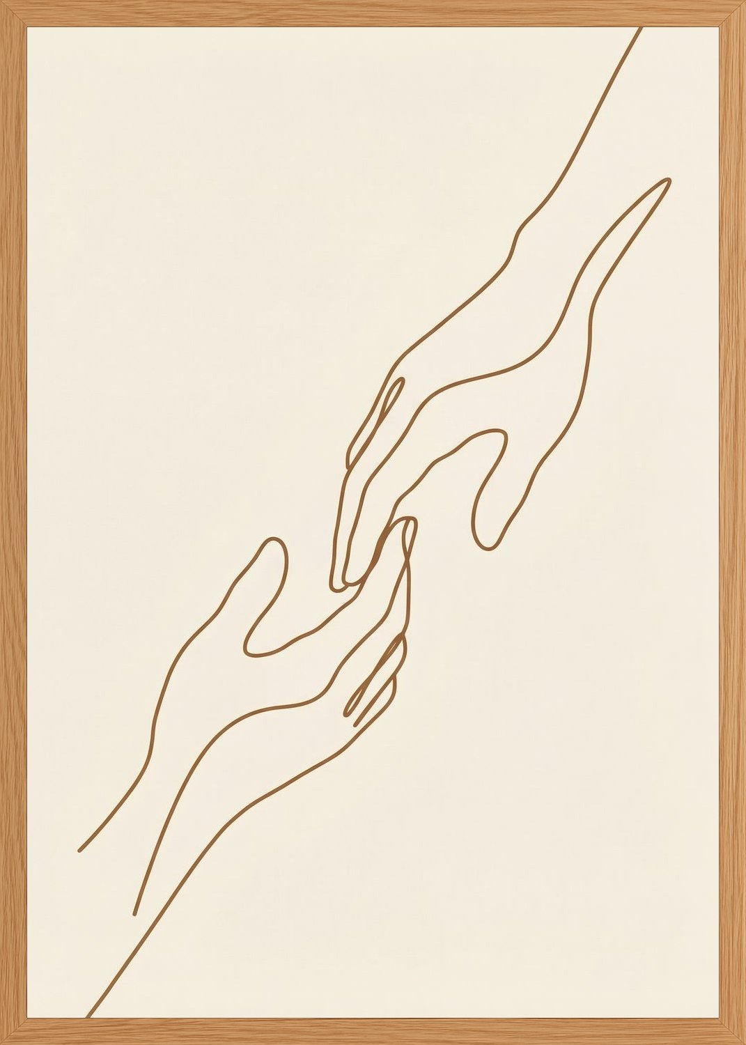 Poster in oak frame