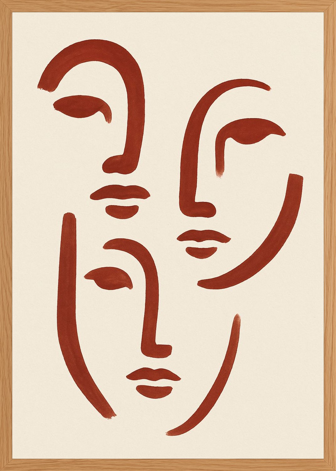 Poster in oak frame