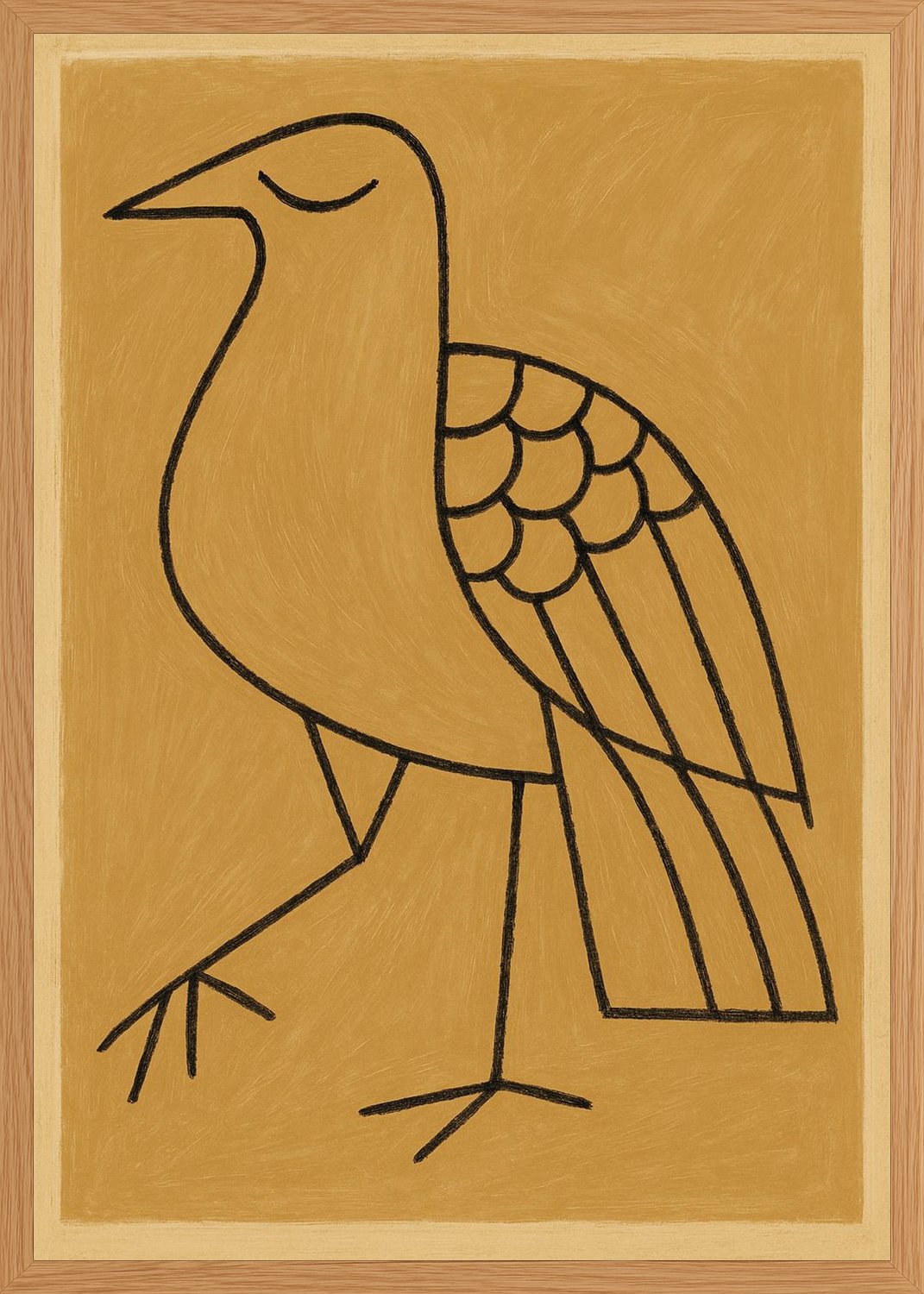 Poster in oak frame