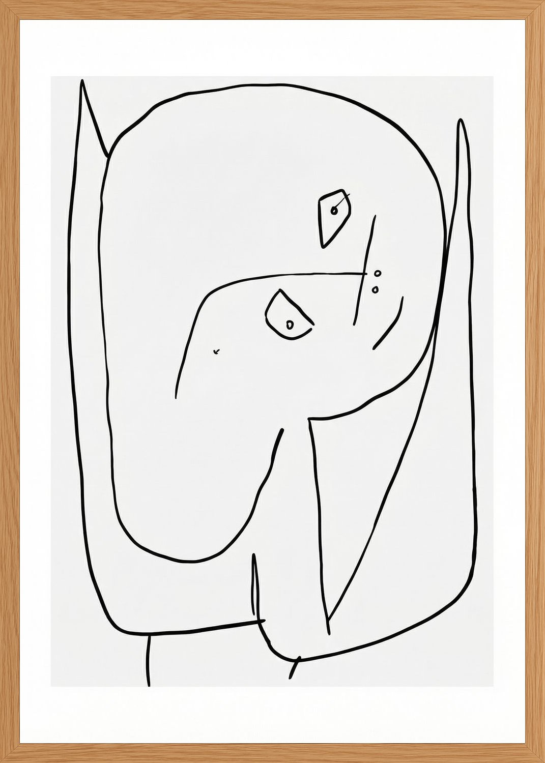 Poster in oak frame