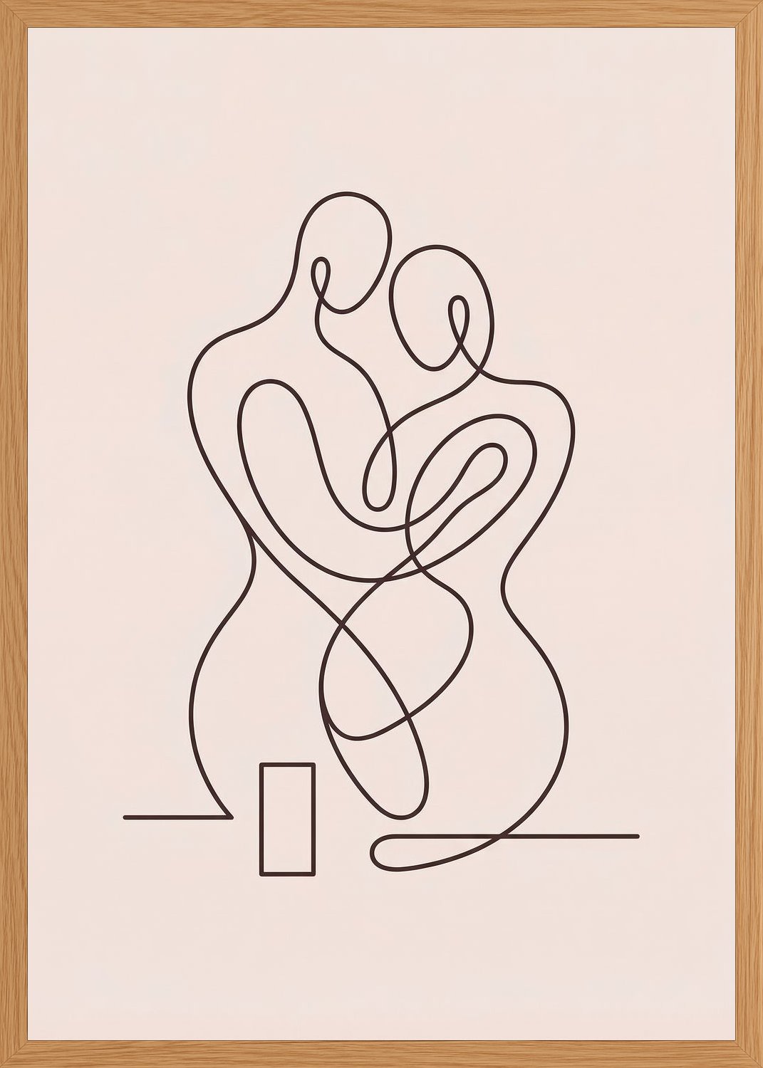 Poster in oak frame