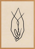 Poster in oak frame