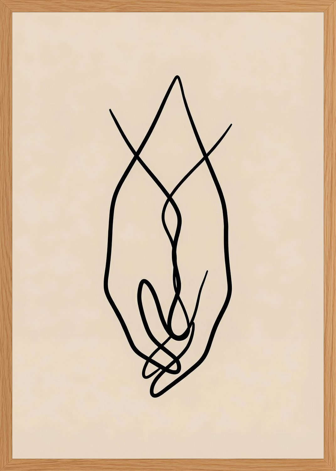 Poster in oak frame