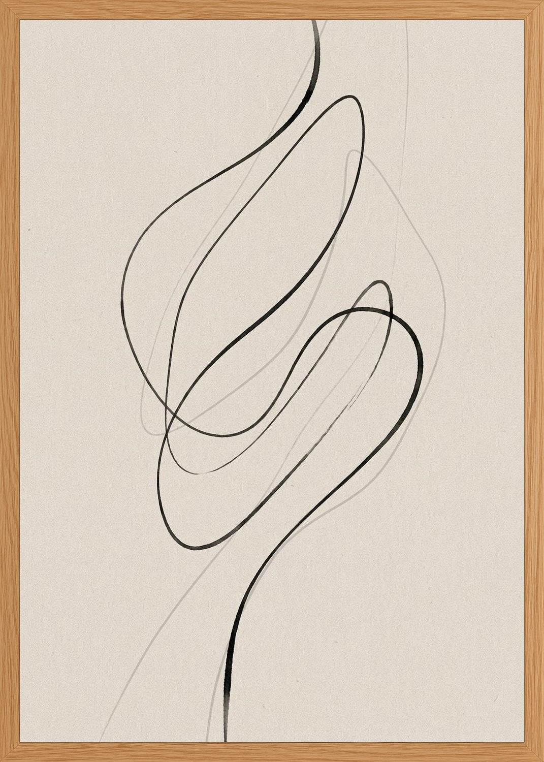 Poster in oak frame
