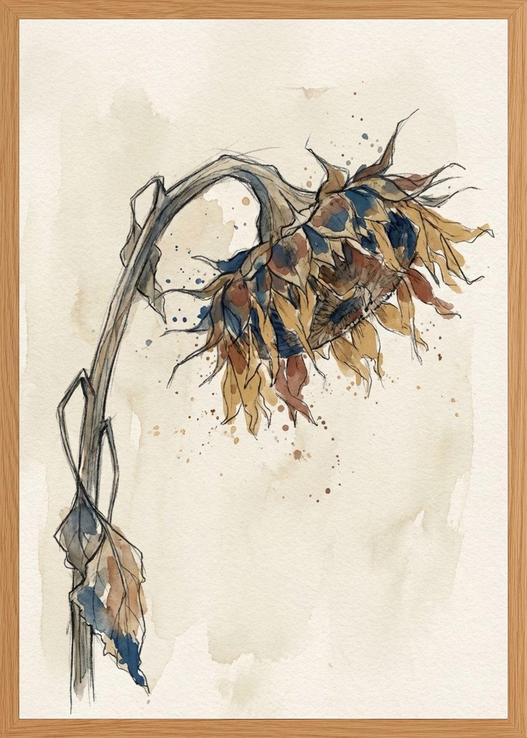 Poster in oak frame