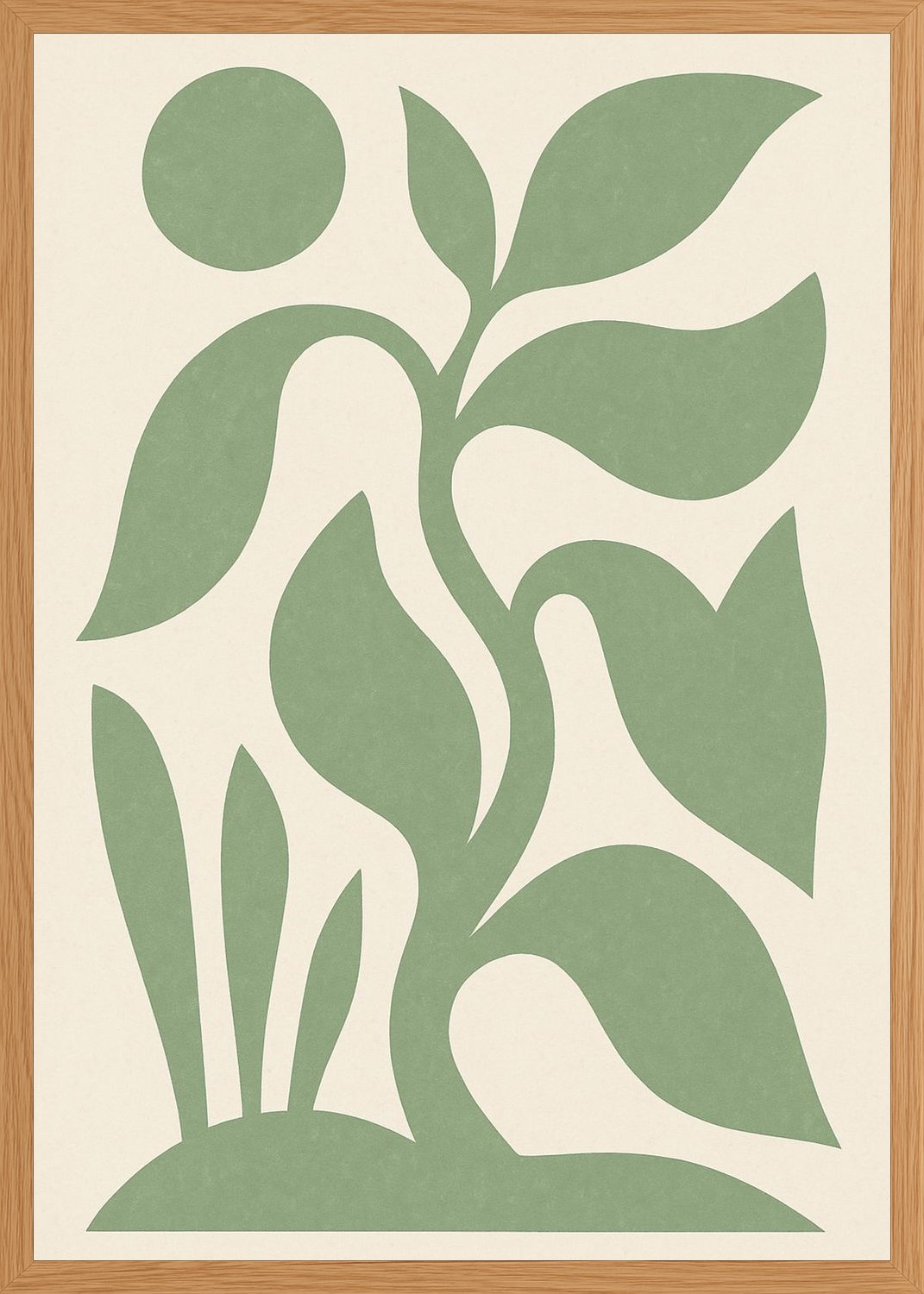 Poster in oak frame