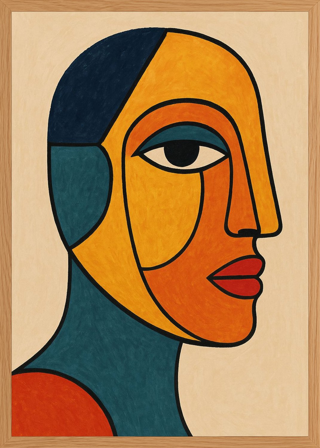 Poster in oak frame