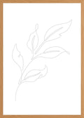 Poster in oak frame