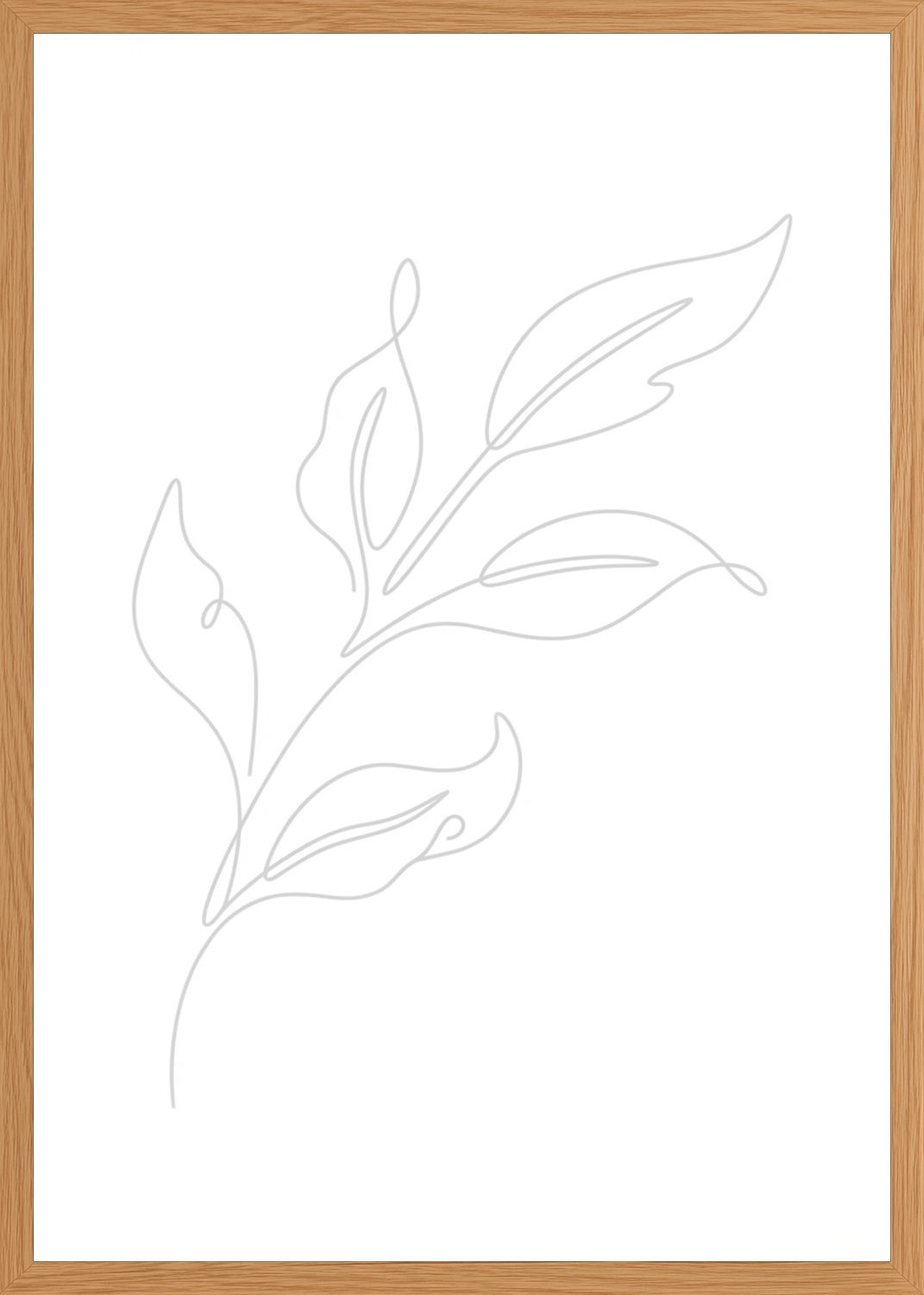 Poster in oak frame