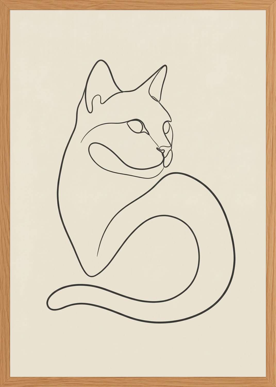 Poster in oak frame