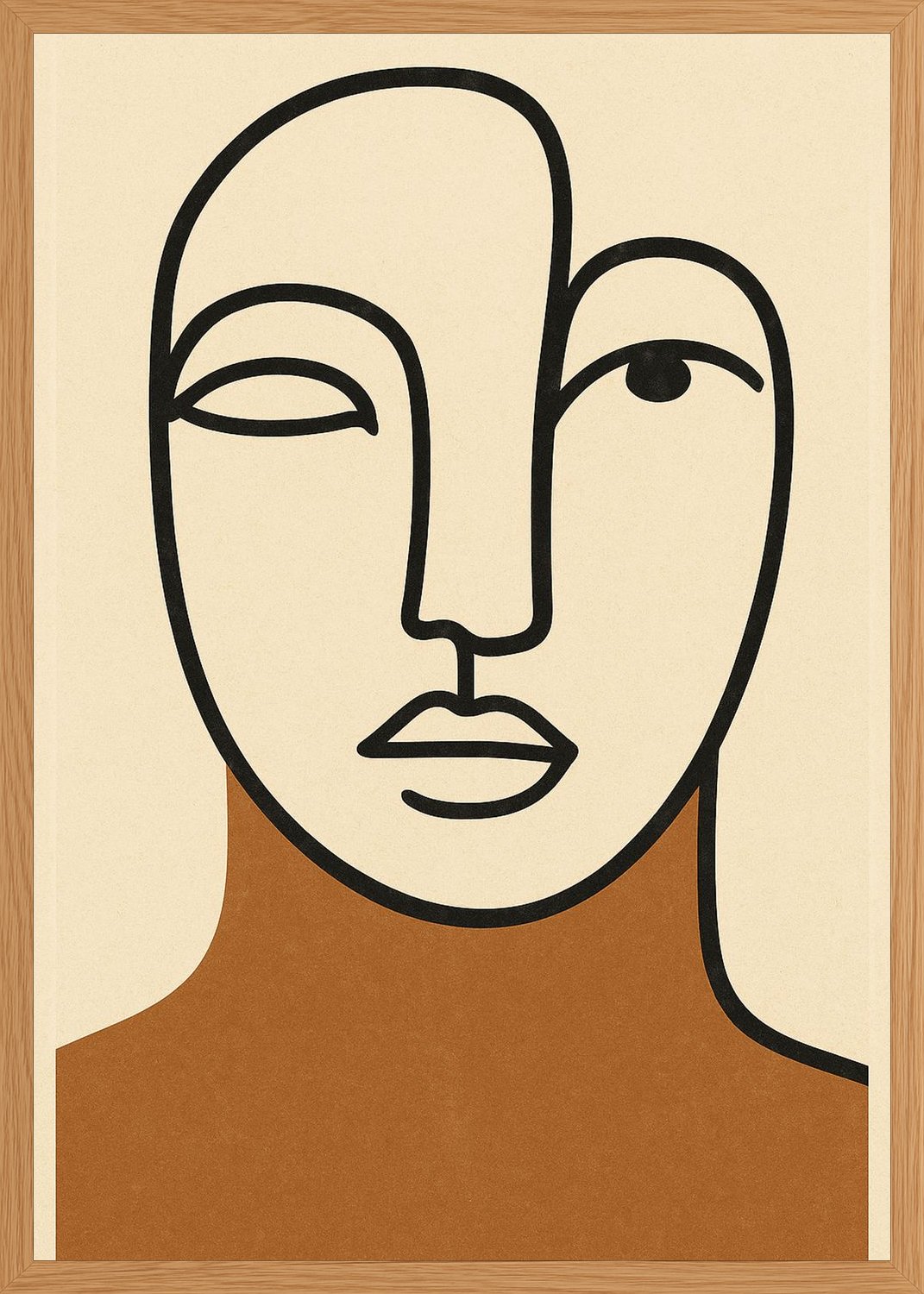 Poster in oak frame