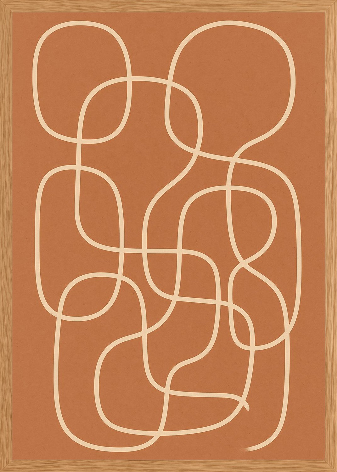 Poster in oak frame