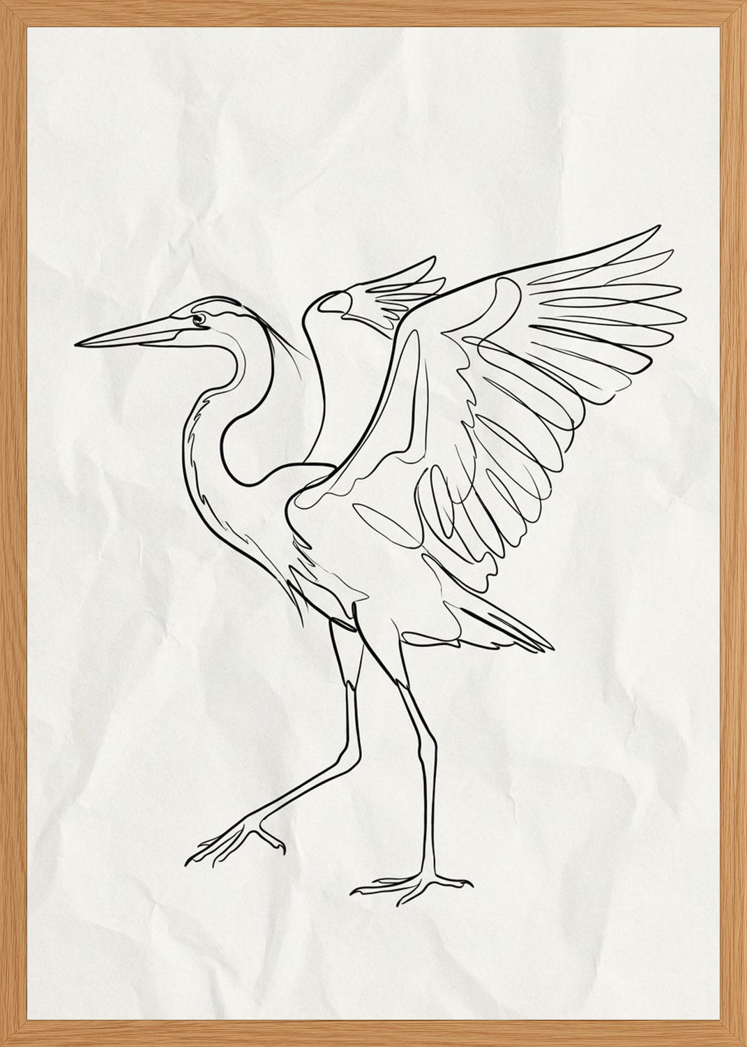 Poster in oak frame