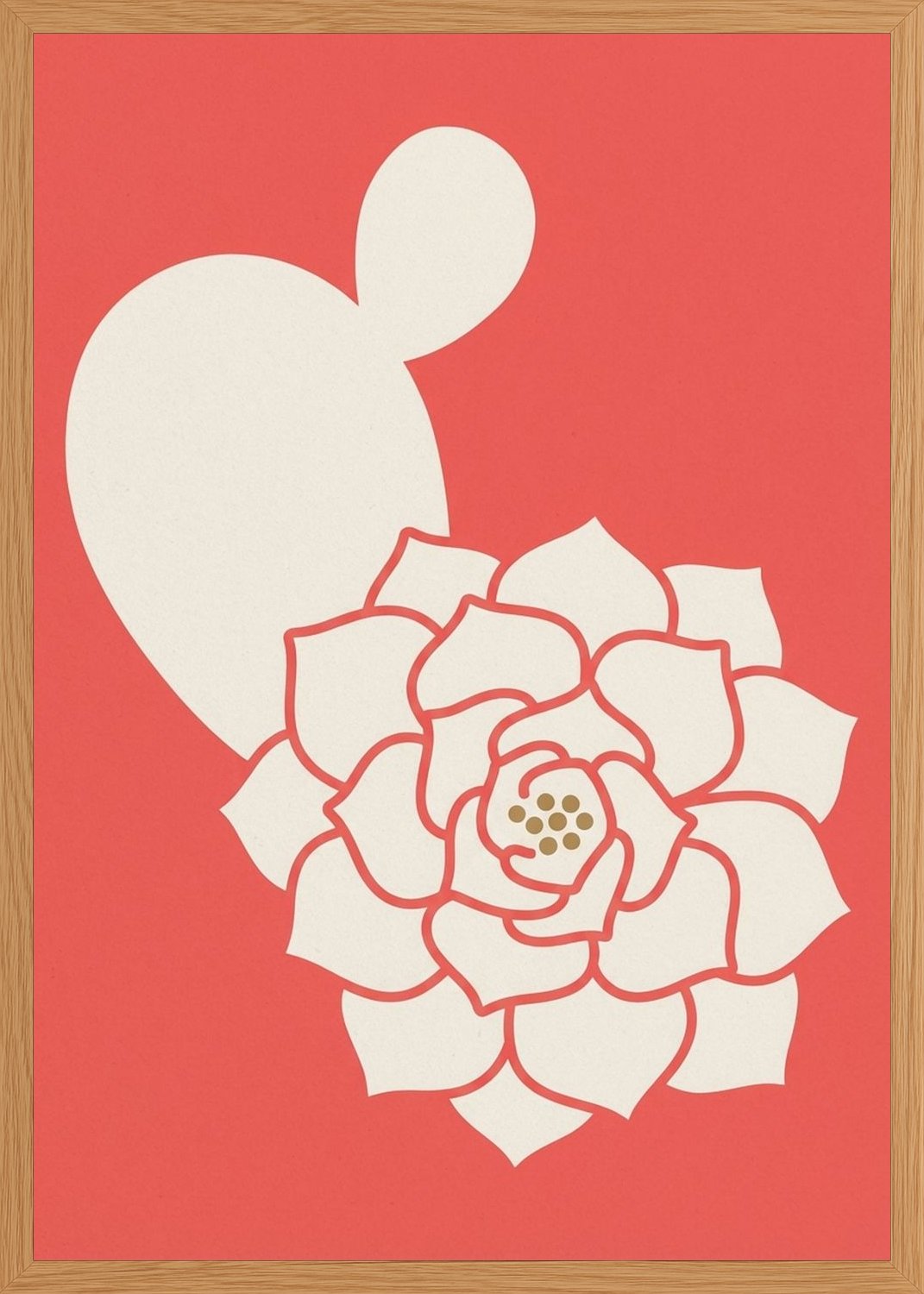 Poster in oak frame