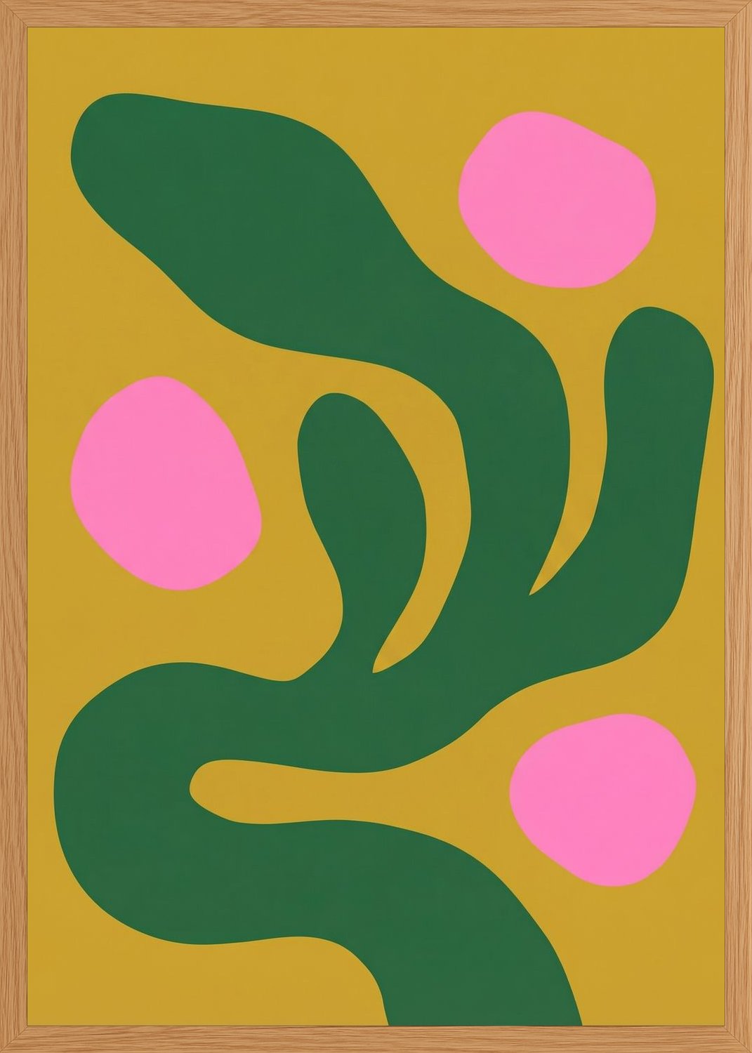 Poster in oak frame