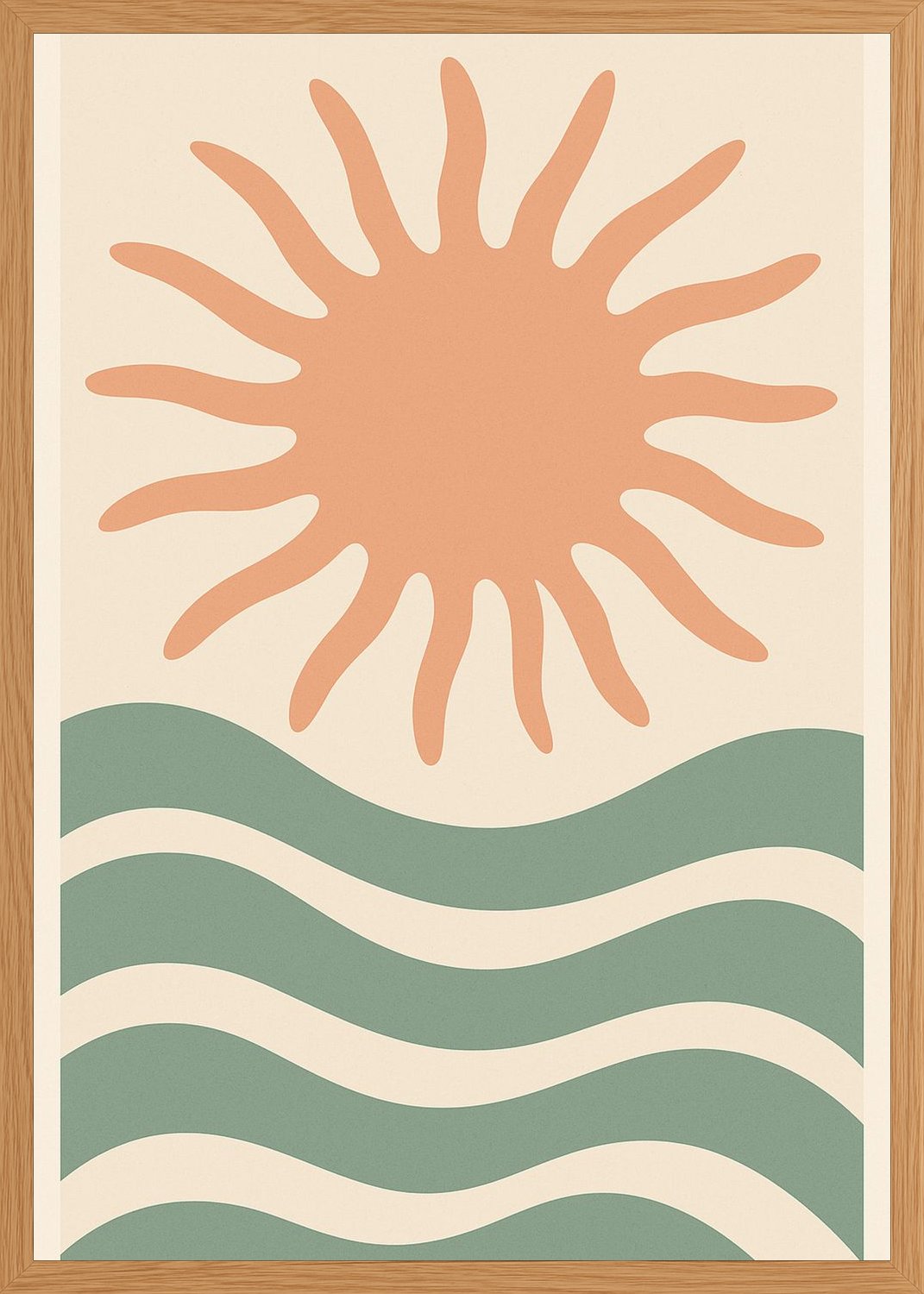 Poster in oak frame