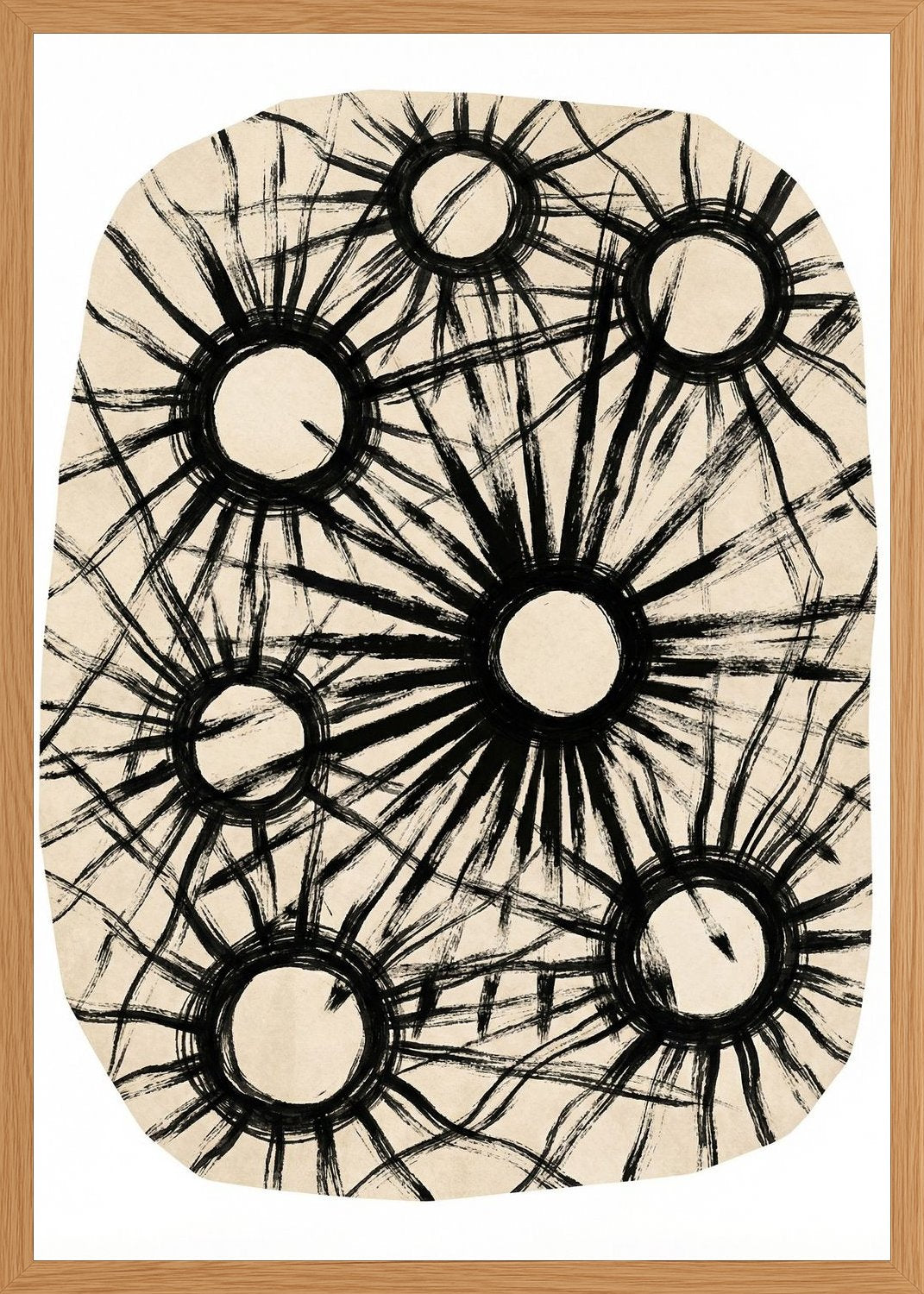 Poster in oak frame